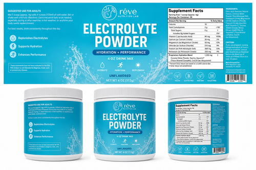 Electrolyte Hydration Powder – 4 oz Drink Mix